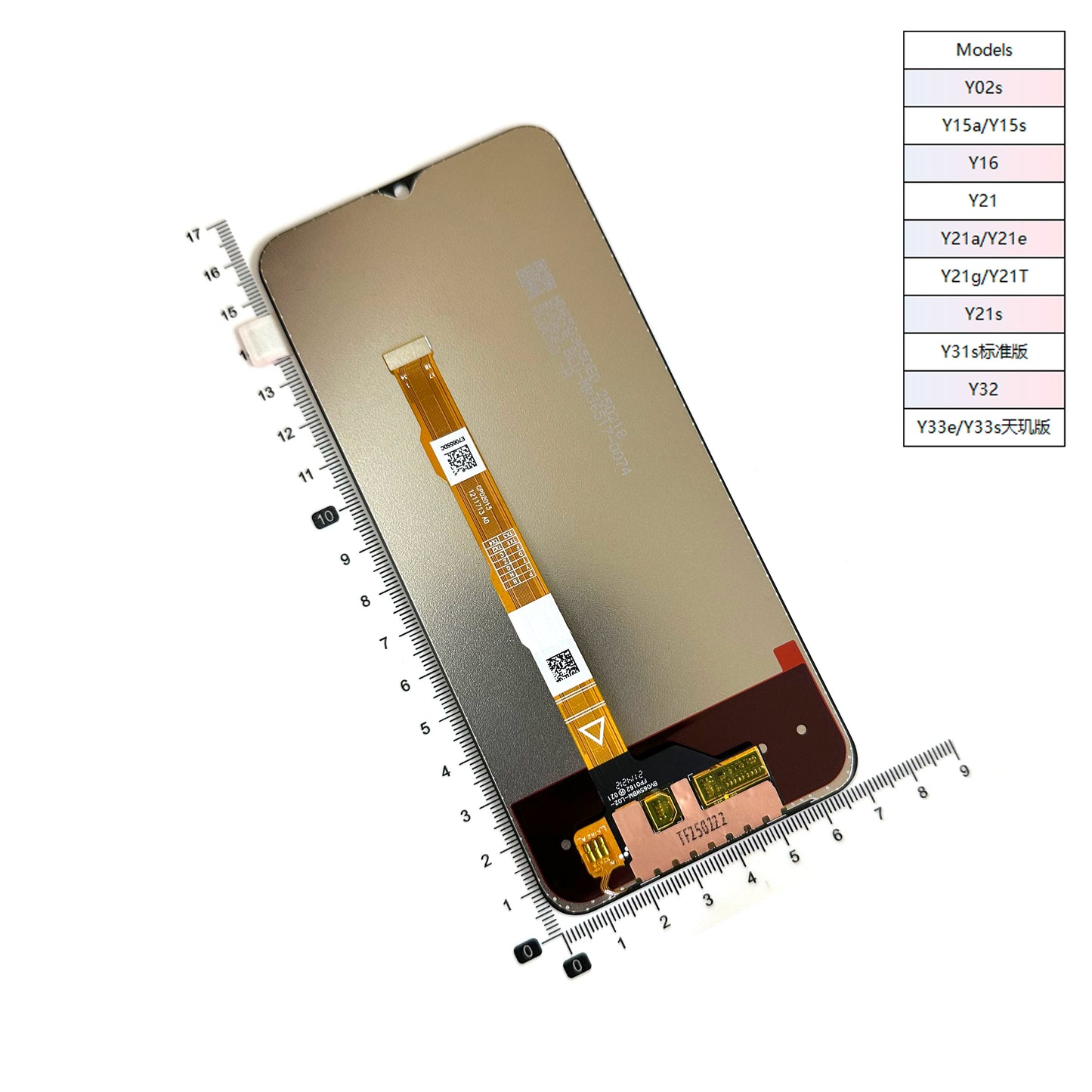 LCD Touch screen assembly for Vivo Y01 Y02s Y15A Y16 Y21 Y31S Y32 Y33E