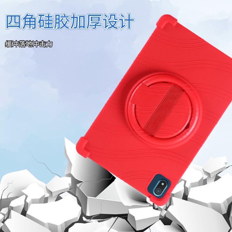 Applicable Nokia T20 protective case Tablet 10.4 inch T21 anti-drop all-inclusive rotating bracket Silicone protective case Protect cace