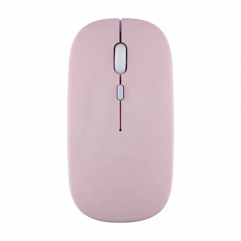 2.4G Macaron Charging Dual Mode Mouse Mobile Phone Tablet Mute Mouse Bluetooth Wireless Battery Mouse Protective Accessories