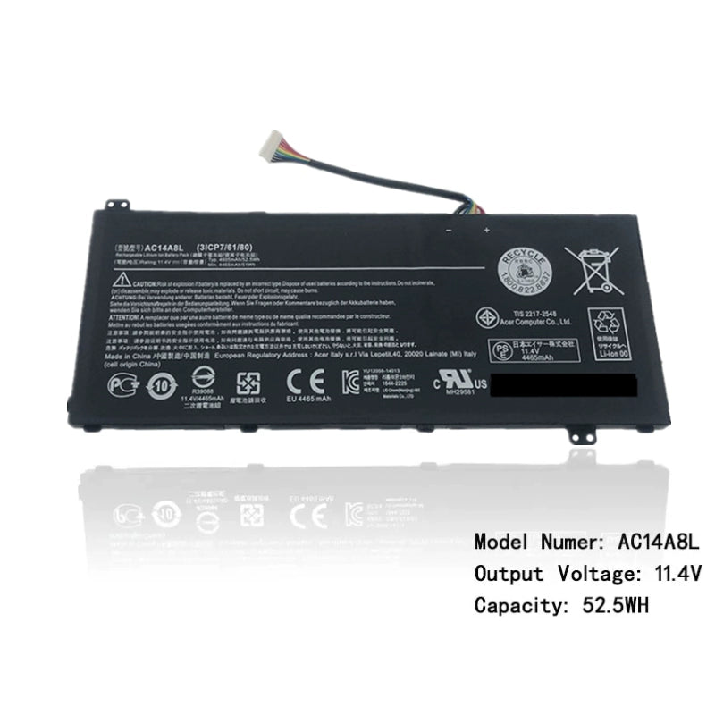 (Shipping fee not include)for Acer 暗影骑士3代VX5-591G N16C7 V15 Nitro battery AC14A8L