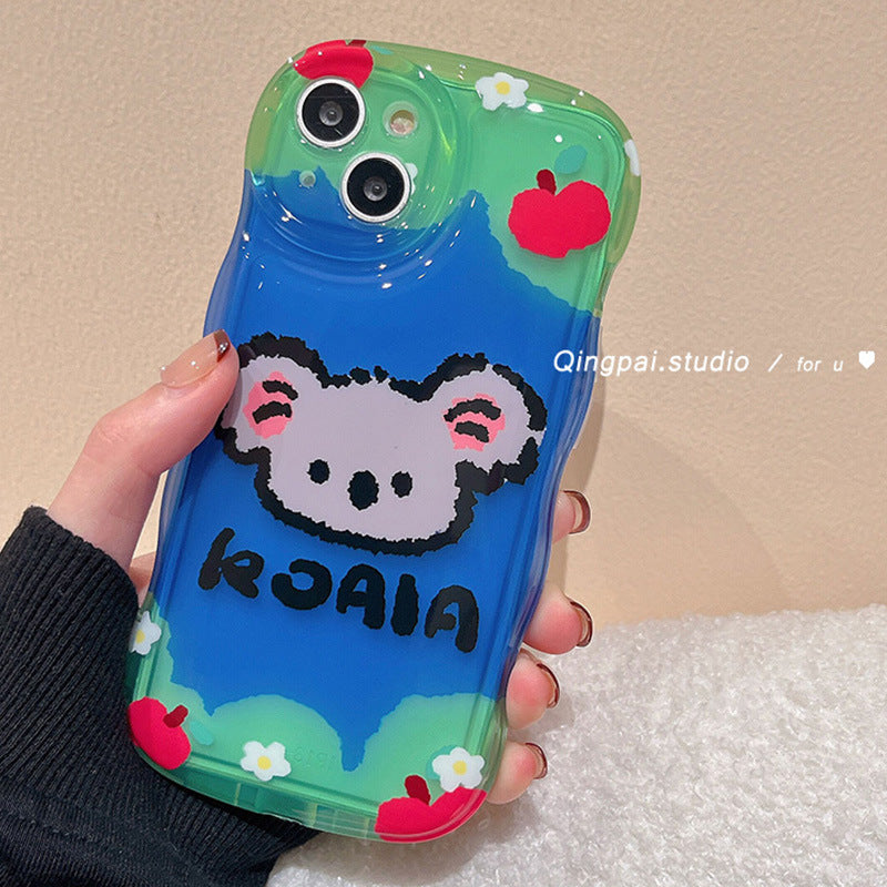 Accessories (Shipping fee not included) Korean koala bracket is suitable for iphone14 mobile phone case cute apple 13promax new 12 women 11 cartoon