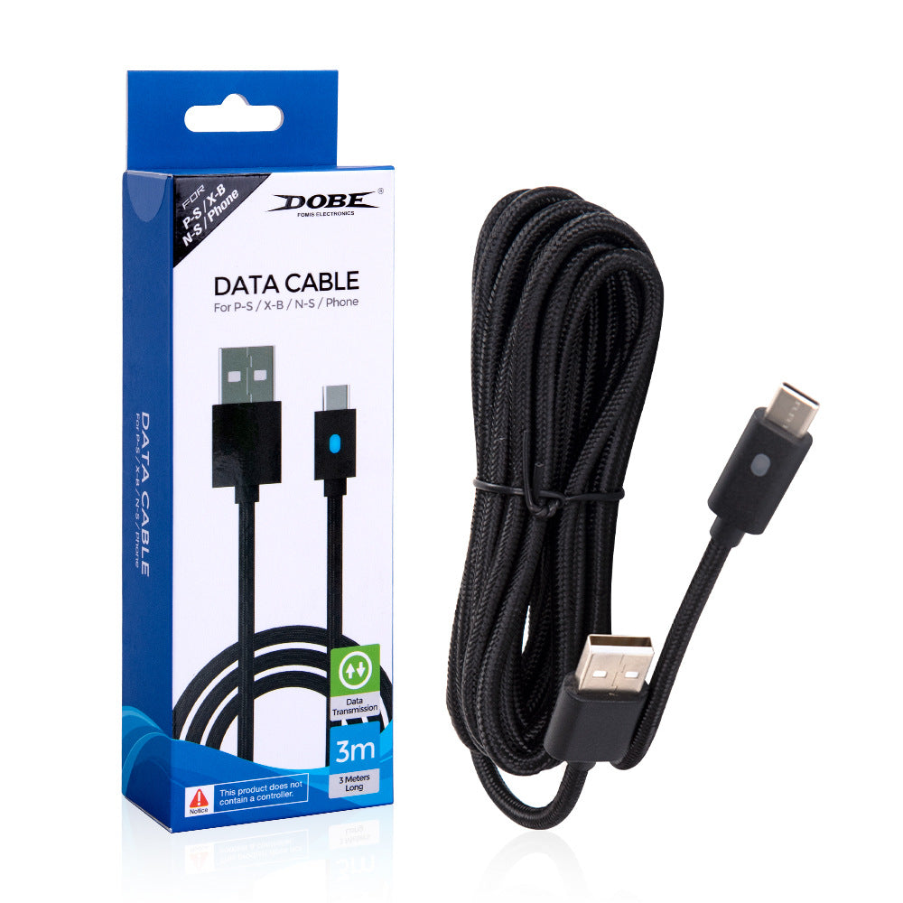 PS5 handle charging cable PS5 USB data cable Type-c braided charging cable 3M NS PRO fast charging