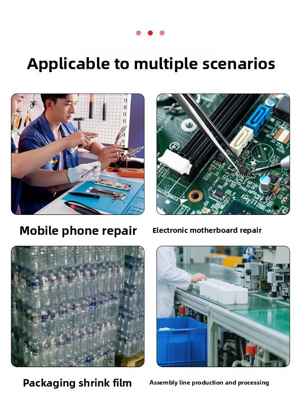 Portable digital brushless hot air gun high power dismantling and soldering table electronic main board repair hot air solder gun repair tools