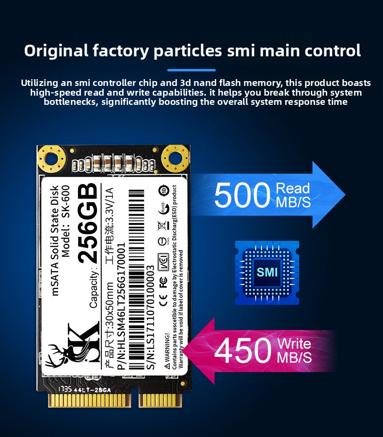 SSD SK 64G 128G 256G 512G 1T 2T msata SSD Notebook Computer Desktop PC 32GB 64GB 120GB 128GB SSD hard solid  drive disk