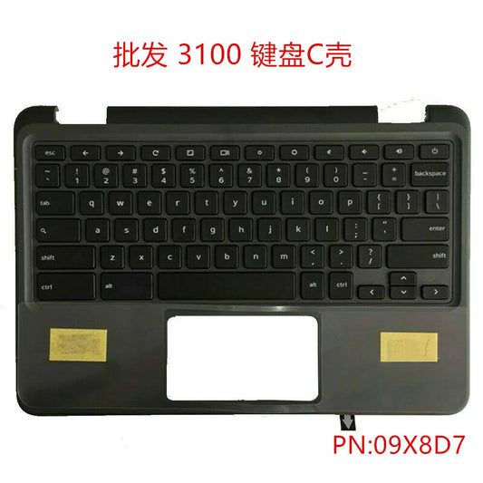 Upper case keyboard for Dell Chromebook 11 3100 Keyboard C Case 09X8D7 9X8D7 topcase palmrest keybooard