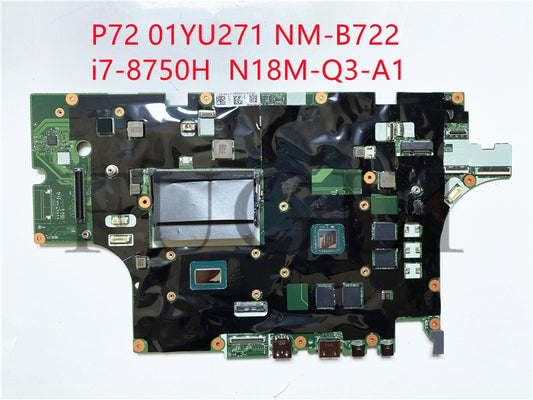 (Shipping fee not include)Lenovo/  motherboard system board P72 01YU271 NM-B722 i7-8750H N18M-Q3-A1