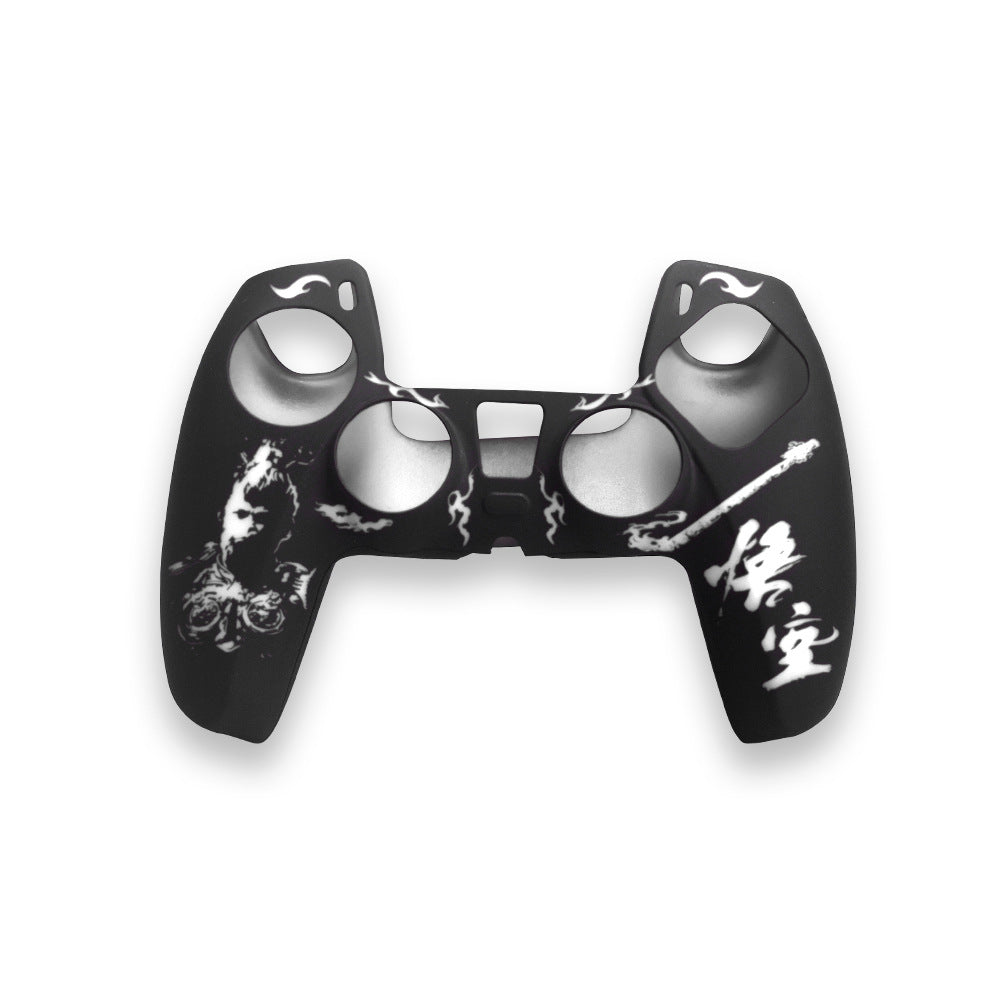 PS5 gamepad silicone cover rocker cap skin-friendly handle protective cover soft non-slip dust-proof handle protective case
