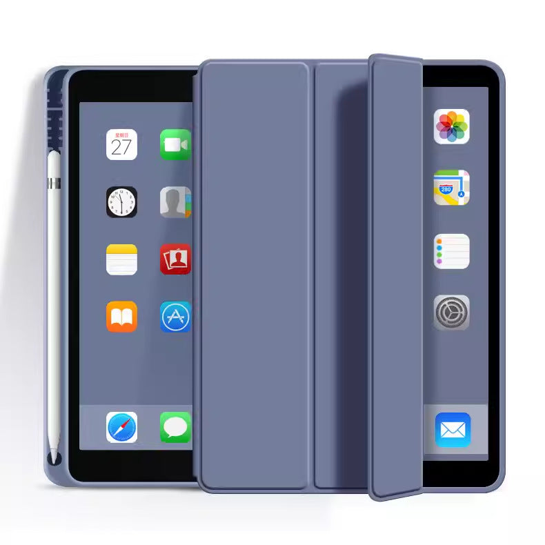 For 10.9 inch pen slot 2020 iPad Air 4 three fold leather case protective case 9.7 tablet Pro13 side sticker protective Accessories