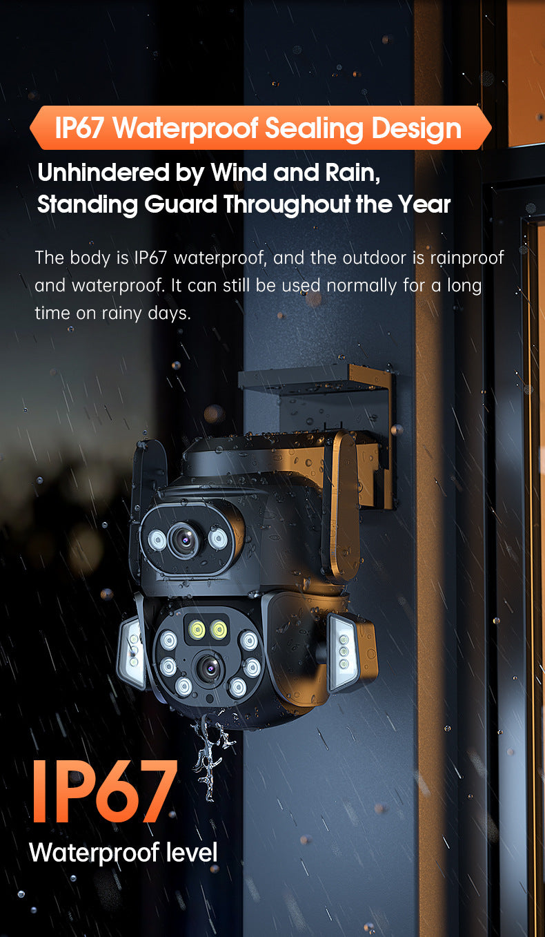 One Camera dual screen surveillance camera mobile phone remote night vision 3D positioning intelligent WiFi home monitor