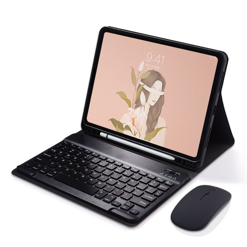 For iPad 10th generation tablet Pro11 Bluetooth keyboard case Air4 5 leather case 10.2 Mini 6 mouse protective Accessories