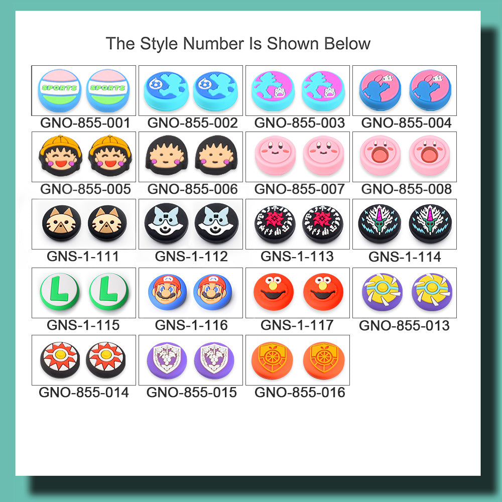 Switch rocker cap for Nintendo switch OLED 3D button cap NS gamepad silicone cap