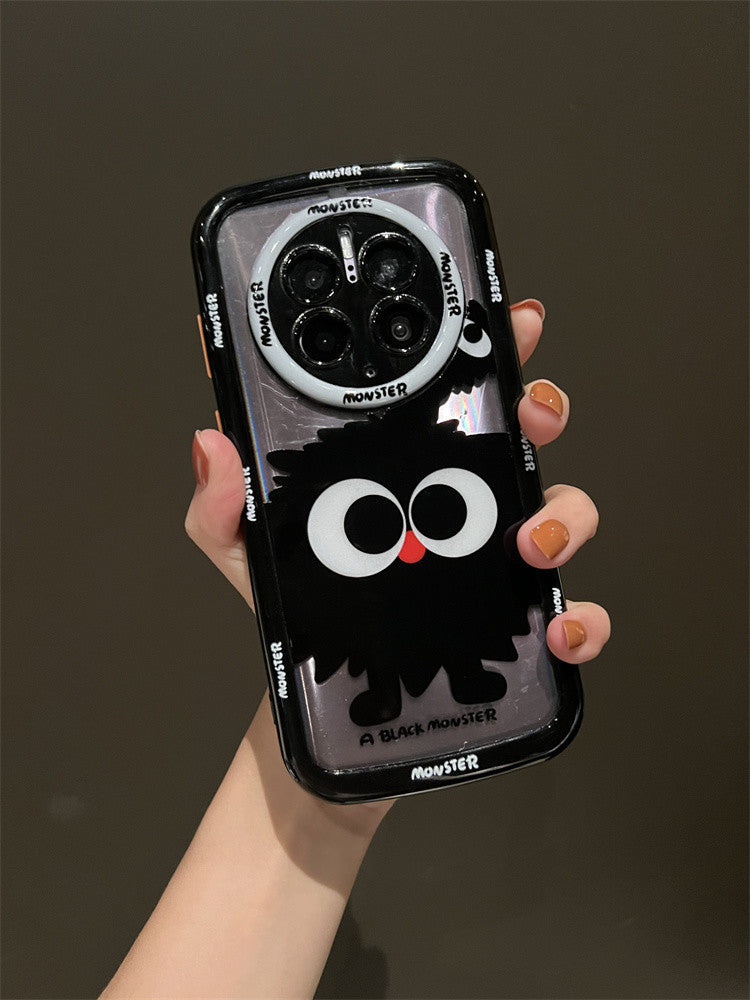 Accessories Cartoon black coal ball back clip lanyard is suitable for Huawei mate60pro mobile phone case p60 new mate40pro tide