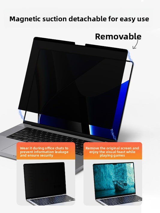 Magnetic anti-privacy film Removable protective film For MacBook Air Pro 11 "12" 13 "14" 15 "16" Neo A3404 A3426 A3427 A3428 A3429 A3449 A3448 A3434 A3403 A3186 A3402 A3401 A3112 A3185 A3114 A3241 A3113 A3240 Laptop accessories
