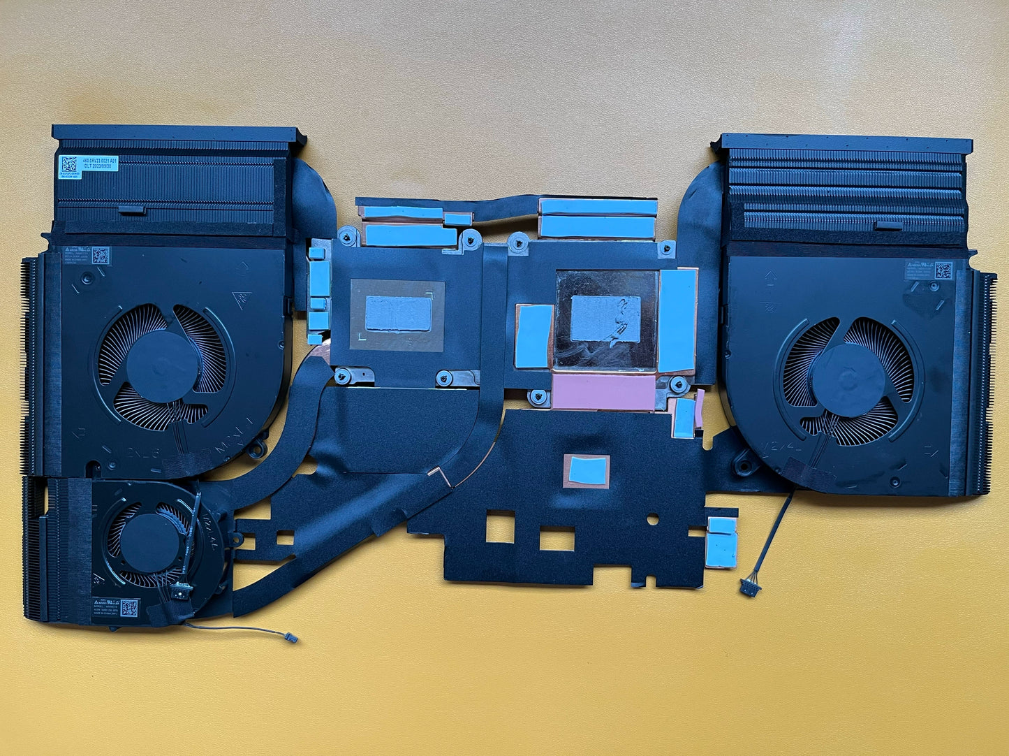 Dell's new Alienware m18R1 M16R1 x16R1 cooling module, fan hot plate