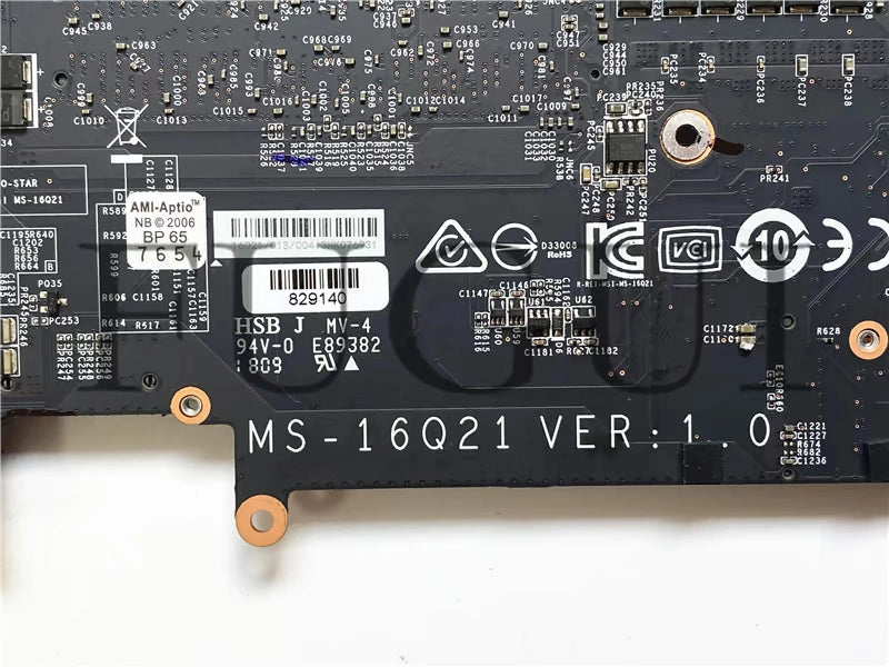 (Shipping fee not include)MSI/微星MS-16Q21motherboard system board  ,显卡为1070 8GBCPU为 i7-8750H