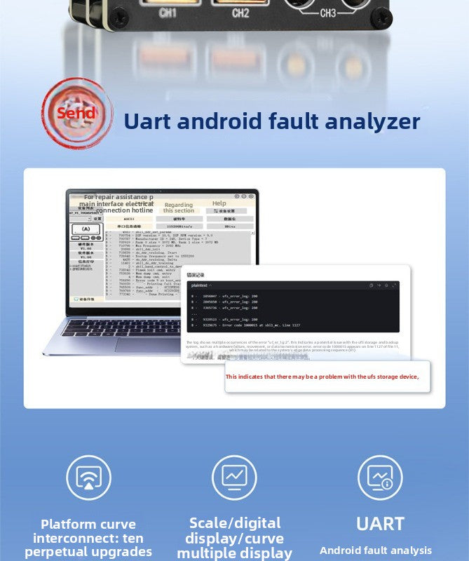 ATV1 High Precision, Multifunctional Current Meter Android UART Fault Analysis, Current Scale Prompt repair tool