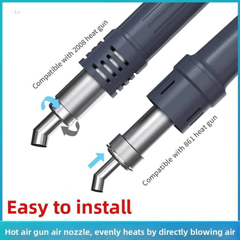 Universal air nozzle 861/2008/850 Elbow Oblique mouth Straight mouth Straight wind Round air gun nozzle Mobile phone special air gun nozzle Phone Repair tools