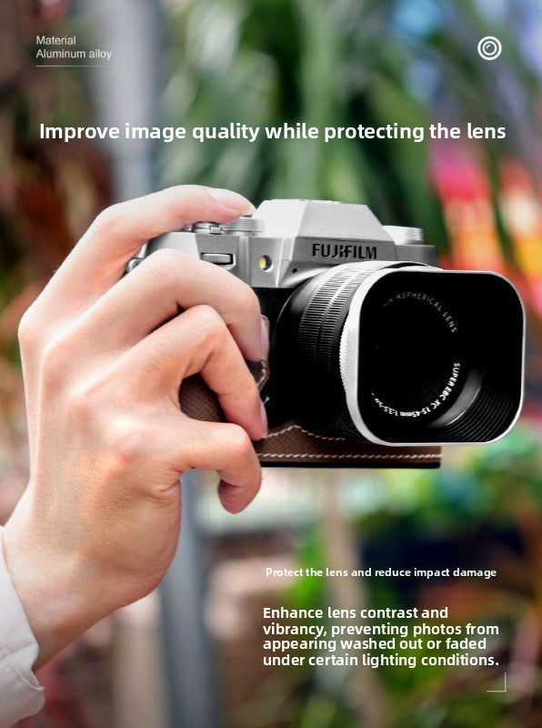 Square hood for Canon Sony Conn 16-50 Fuji 15-45/35 f2 52/43/46 mm Digital camera accessories