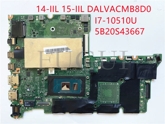 (Shipping fee not include)  motherboard system board 14-IIL 15-IIL 5B20S43667 DALVACMB8D0 I7-10510U