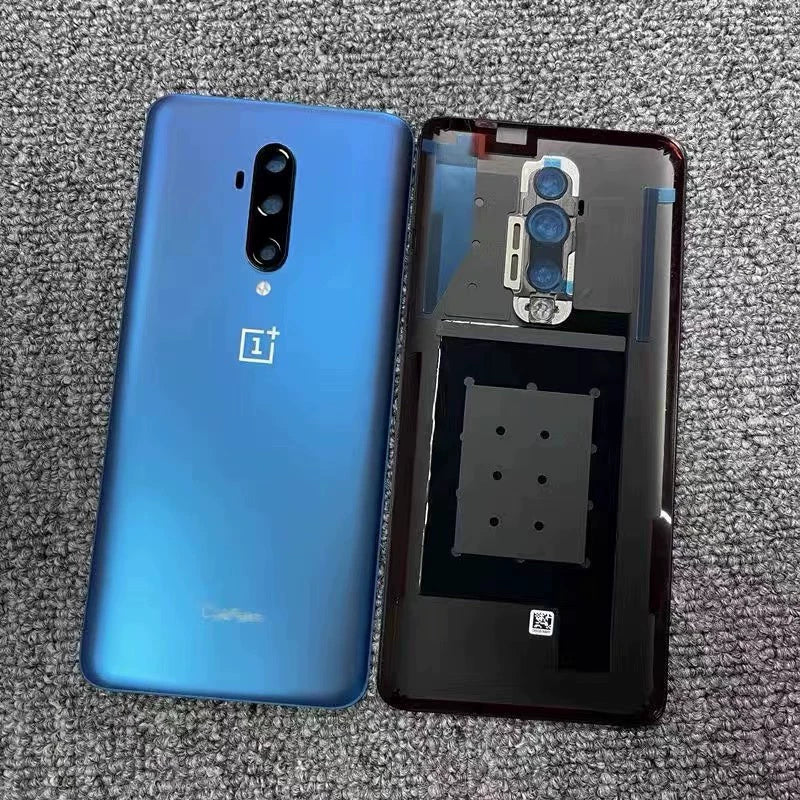 AAA+ quality For OnePlu Back Battery Cover Door Rear Glass Oneplus 6 6T 7 7T 7Pro 7TPro Battery Cover  Case With Camera Lens OnePlus phone repair parts