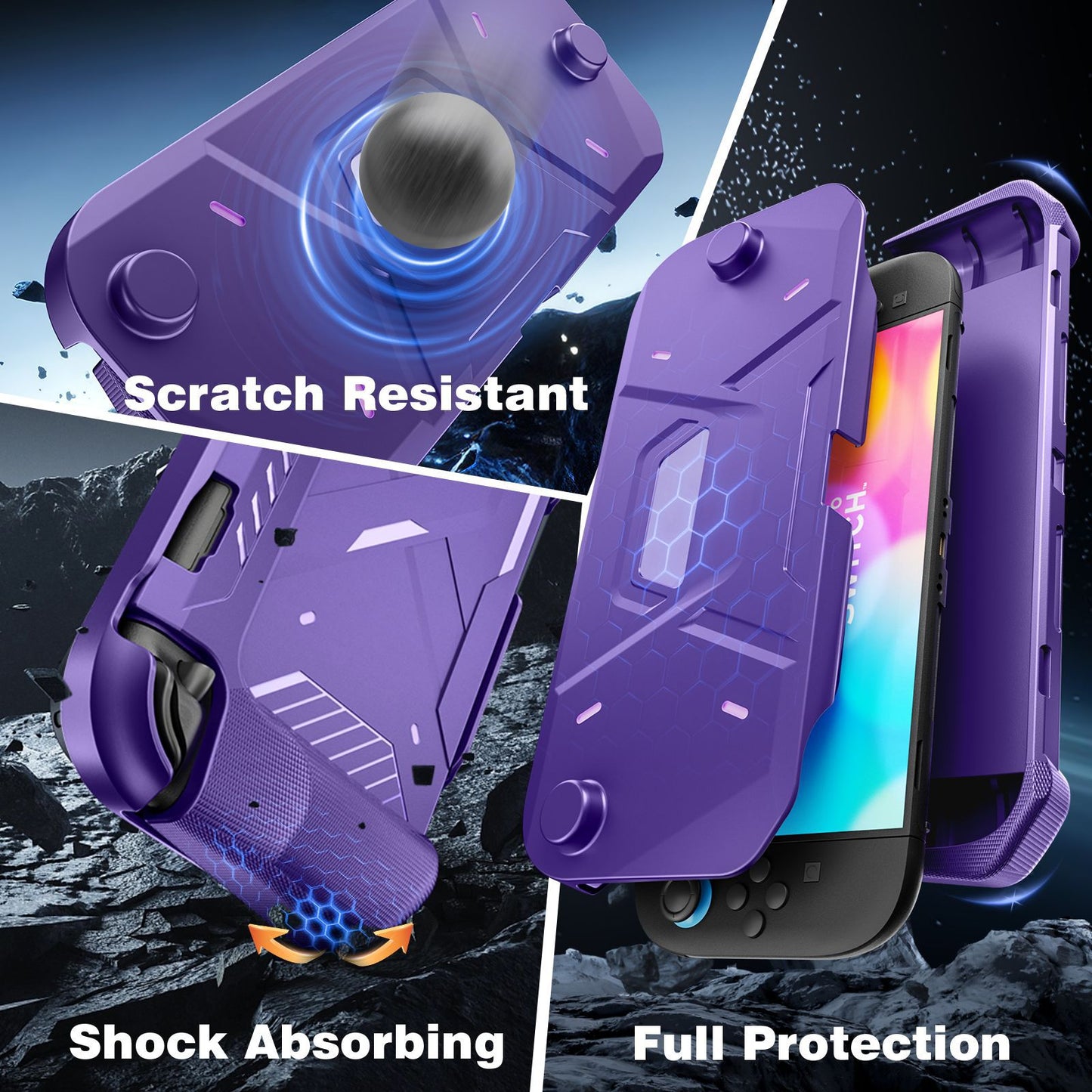 Suitable for SWITCH2 game console protective case NS2 game console, mecha wind protective cover TPU soft bottom PC cover