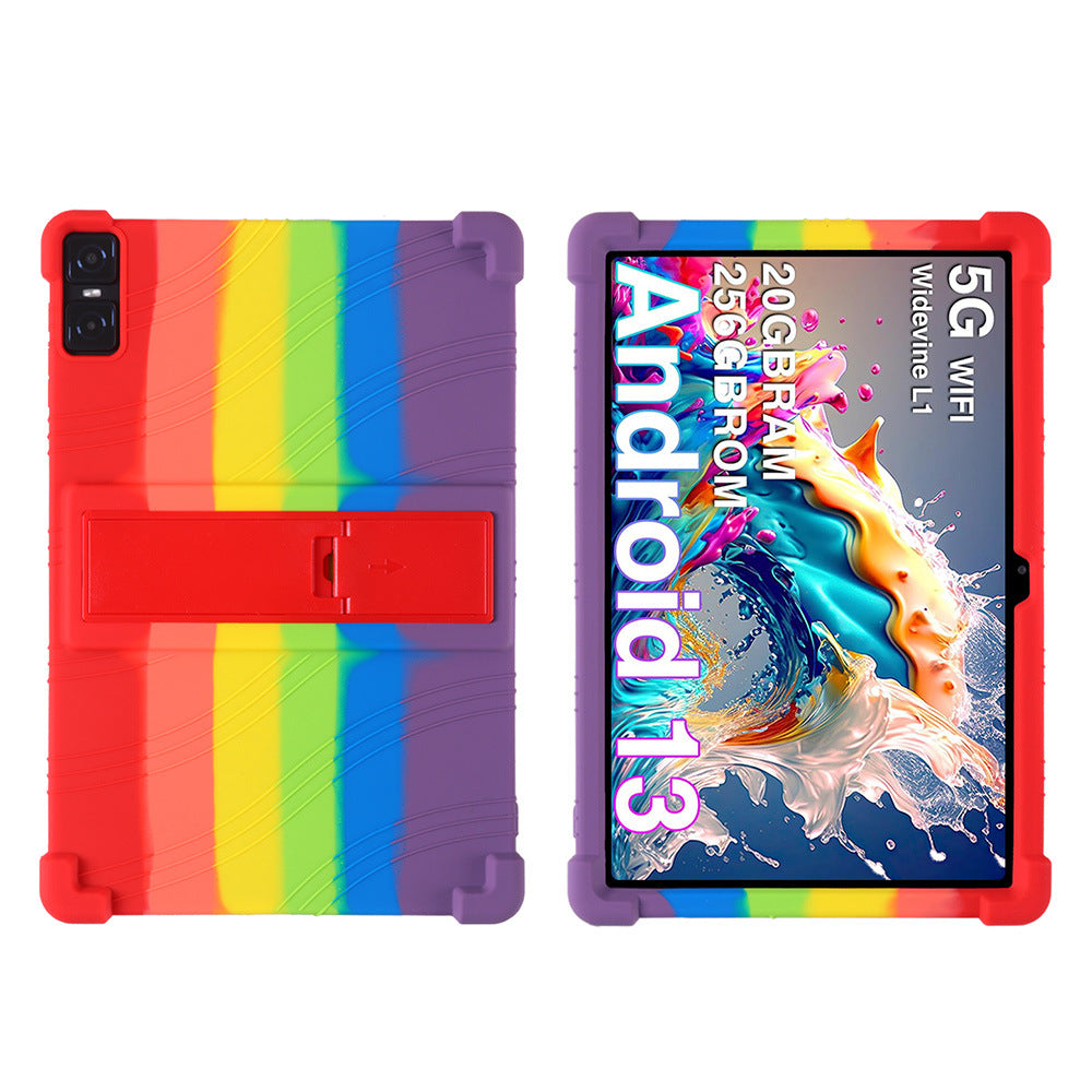 Applicable DOOGEE T10 Plus Tablet Case 10.51 Inch with Bracket Soft Silicone Drop Protection Case Protect case
