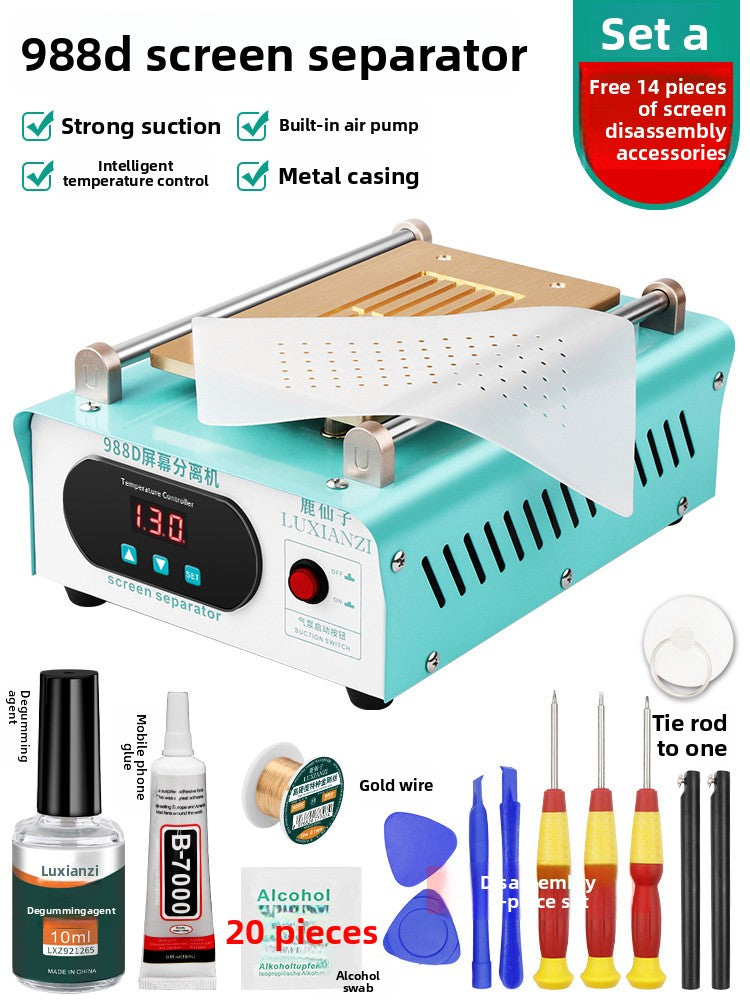 Mobile phone screen removal heater separation machine real pump constant temperature touch LCD mobile phone screen change repair heating station Mobile Phone Repair tools