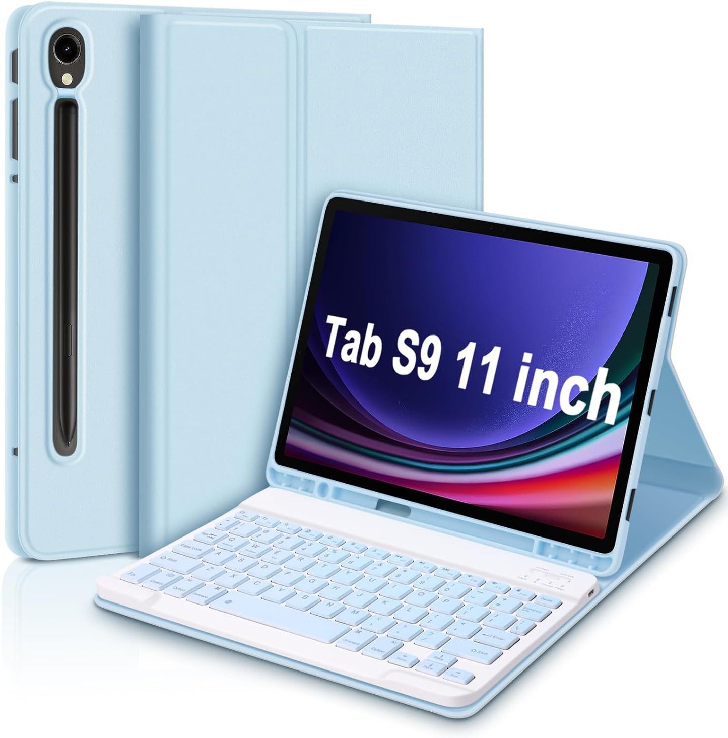 For Samsung A9 + Tablet A8 Removable S9FE Bluetooth Keyboard S6 Lite Mouse P620 Protective Accessories