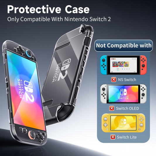 Suitable for Nintendo switch2 generation protective case ns2 transparent crystal box NS2 game console split all-inclusive case