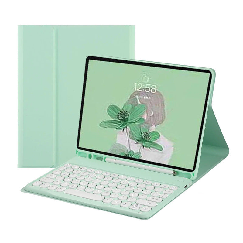 Applicable ipad10 Tablet Leather Case Bluetooth Keyboard Air4 Mouse 5 Set 10.2 Pen Slot Pro11 Protective Accessories