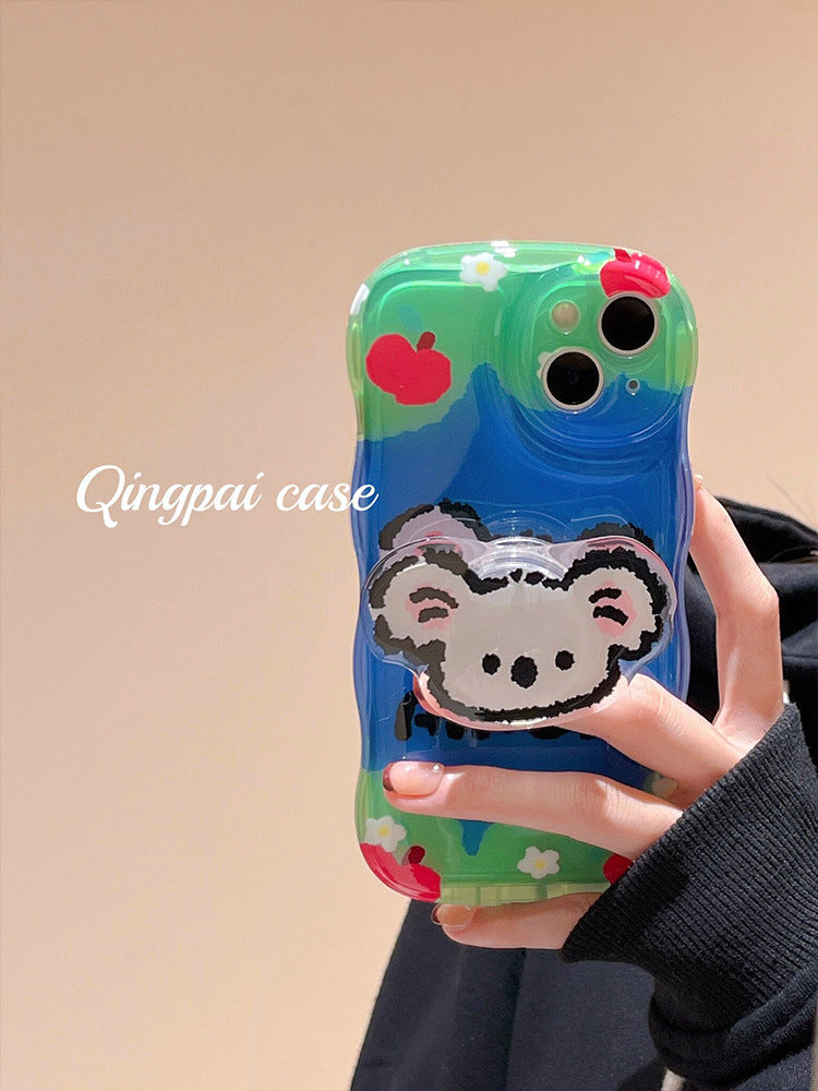 Accessories (Shipping fee not included) Korean koala bracket is suitable for iphone14 mobile phone case cute apple 13promax new 12 women 11 cartoon