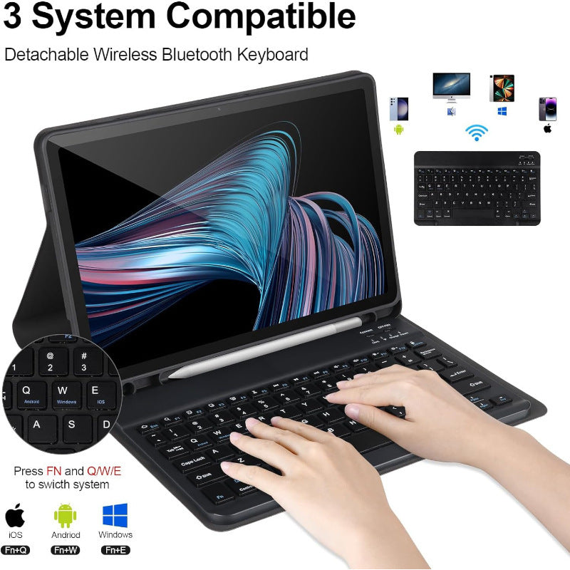 Suitable for Samsung A9 plus Bluetooth keyboard case X210/X216/X218 bracket leather case A9 + 11 inch protective Accessories