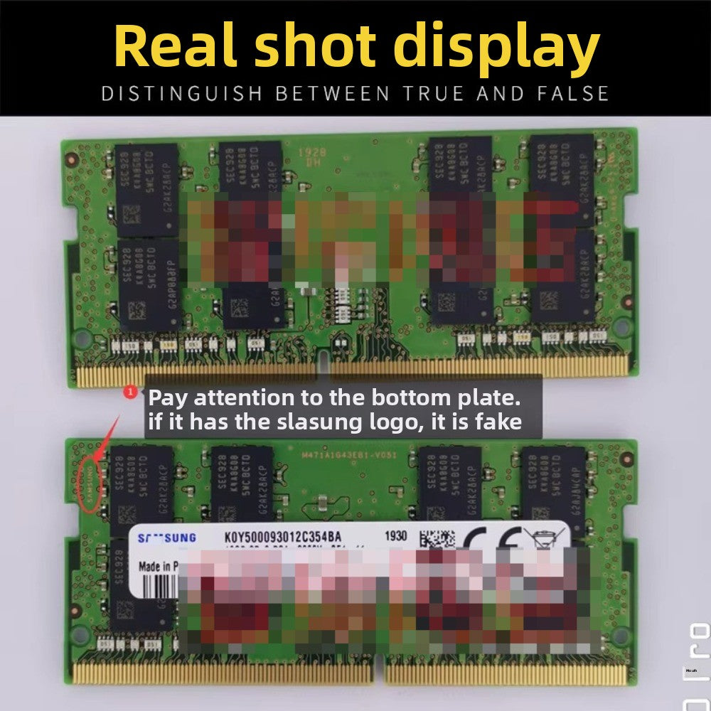 Genuine RAM  for  Laptop Samsung DDR4 4th Generation GEN4 4G 8G 16G 32G 2133 2400 2666 3200 Notebook Memory