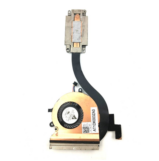 Original DELL Latitude E7270 CPU Radiator Piece Module Fan Heat Pipe 0GJP2H