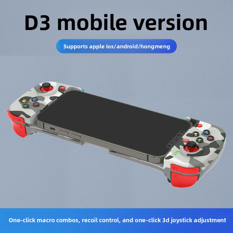 D3 wireless mobile phone gamepad Bluetooth 5.0 Android ios direct connection MFI Bluetooth stretching gamepad to eat chicken