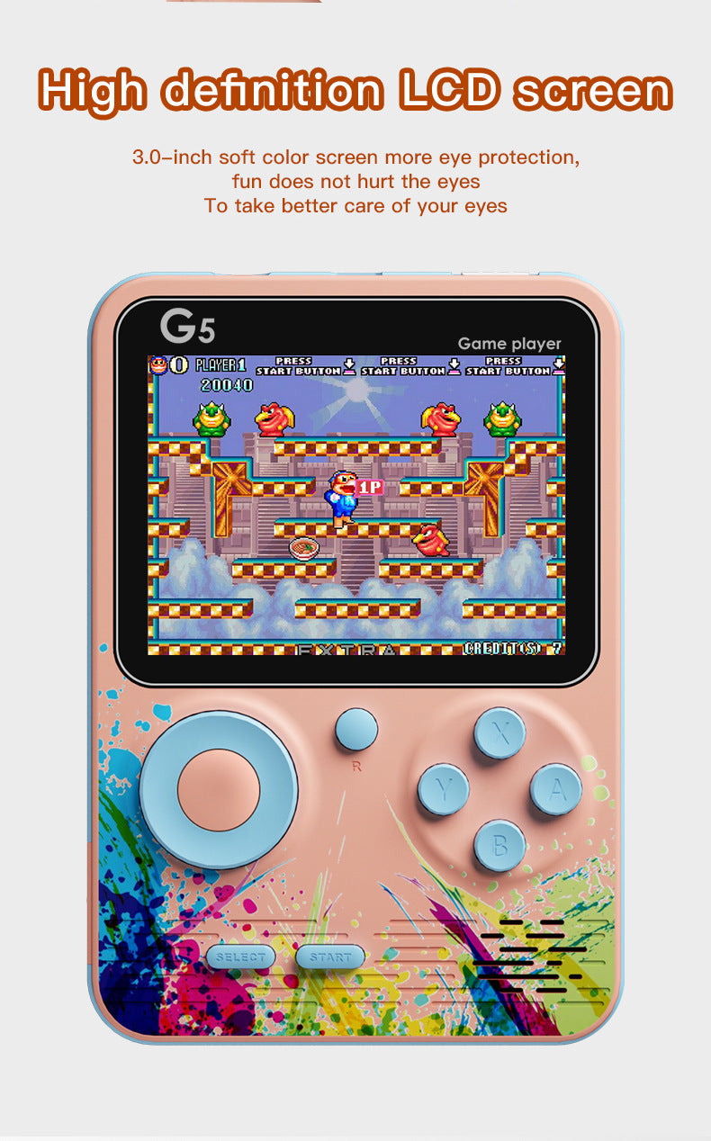 3" inch G5 500 IN 1 games Handheld Game Player console 500-in-1 classic doubles handheld game console