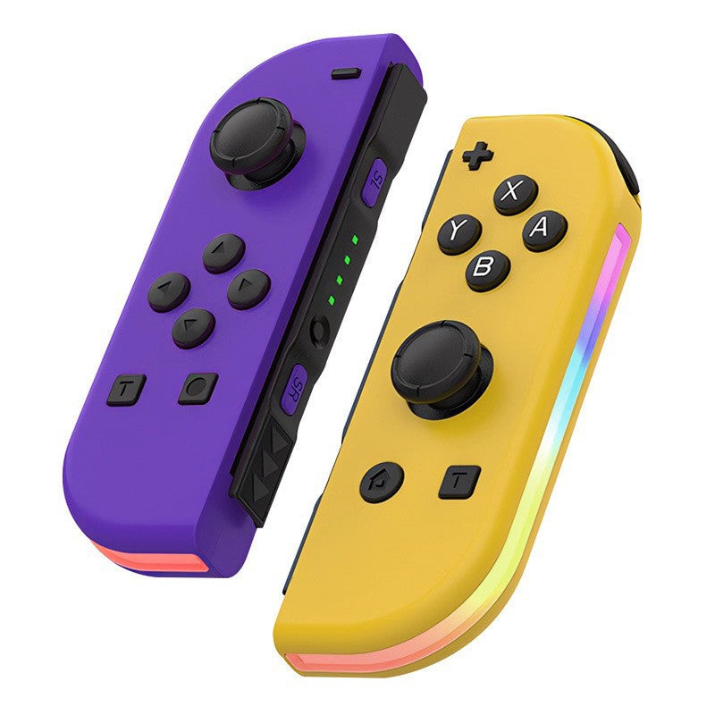 Switch joycon left and right gamepad colorful RGB light effect wake up 5.2 Bluetooth vibration somatosensory