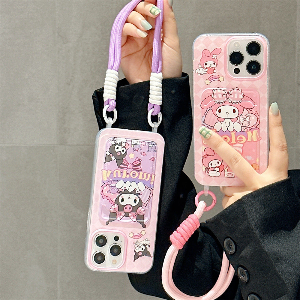 Accessories ins cute cartoon Kullo Mi Melody for iphone15promax iPhone 14 case 11 new models