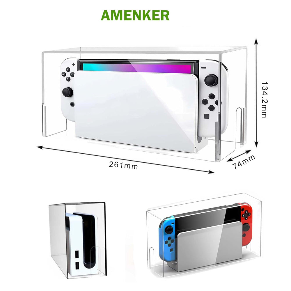 Switch acrylic dust cover SWITCH OLED game console box NS acrylic dust protective case