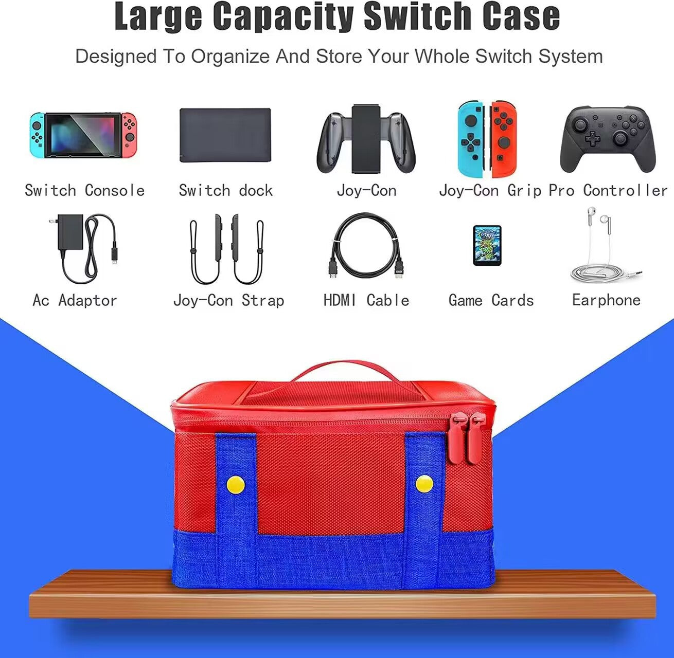 Applicable to Nintendo switch host storage bag switch OLED suspenders canvas bag multi-function bag