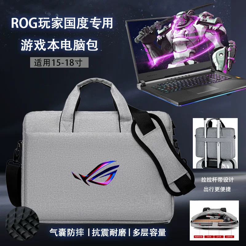 14" 15.6" 16" 17.3" 18" Laptop Bag for ASUS ROG Strix SCAR 7Plus 18 16 inch ROG 17 7Plus G713P ROG Zephyrus G16/G15 Crossbody Bag Hand Shoulder Bag