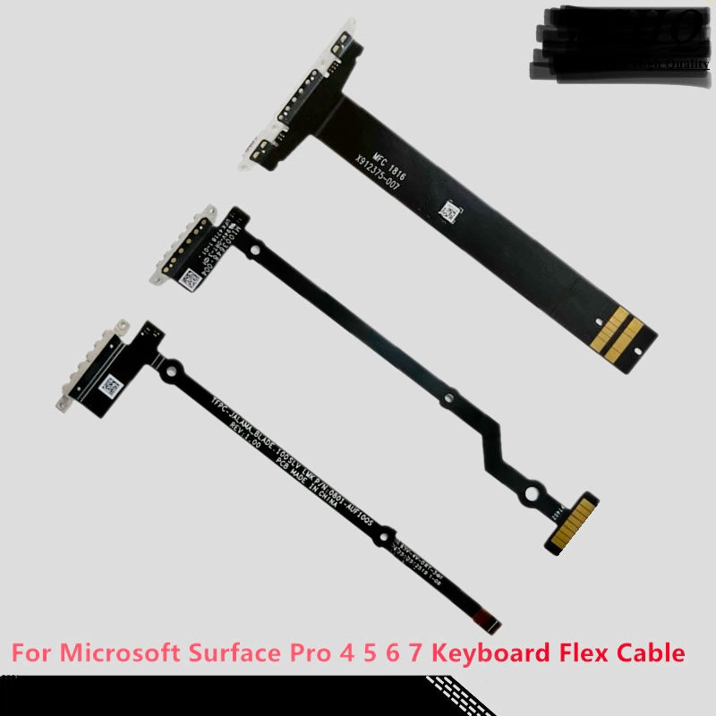 (Shipping fee not include)Microsoft 原装Surface pro4/5/6/7 键盘排线1724 1796 1866 键盘接口