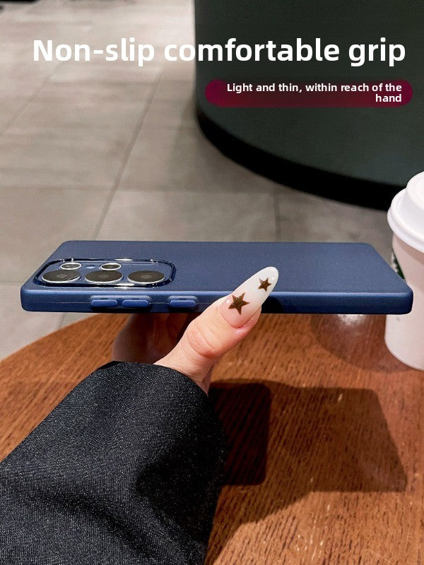 Soft yarn ice feeling for samsung s25ultra mobile phone case s24 + new matte s23 ultra-thin s22 protective case galaxy anti-drop plus lens all-inclusive edge women's soft case Phone accessories