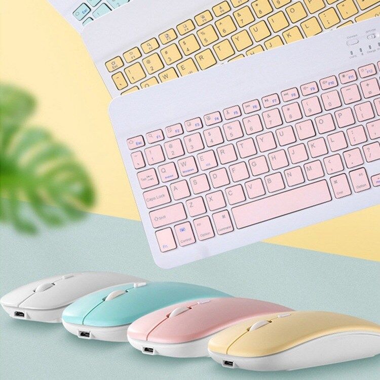 New Wireless Charging Mouse Mute Bluetooth Mouse Notebook Tablet Candy Color 2.4G Dual Mode USB Mouse protective Accessories