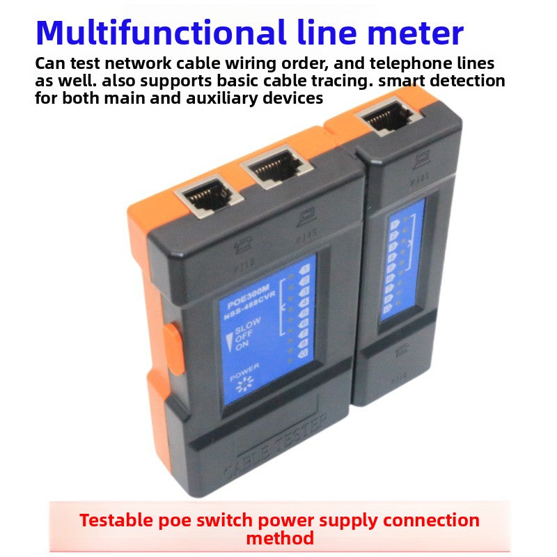 RJ45 RJ11 Cable Tester crystal head network cable tester multi-function line check RJ11 telephone detector line tester network line tester repair tools