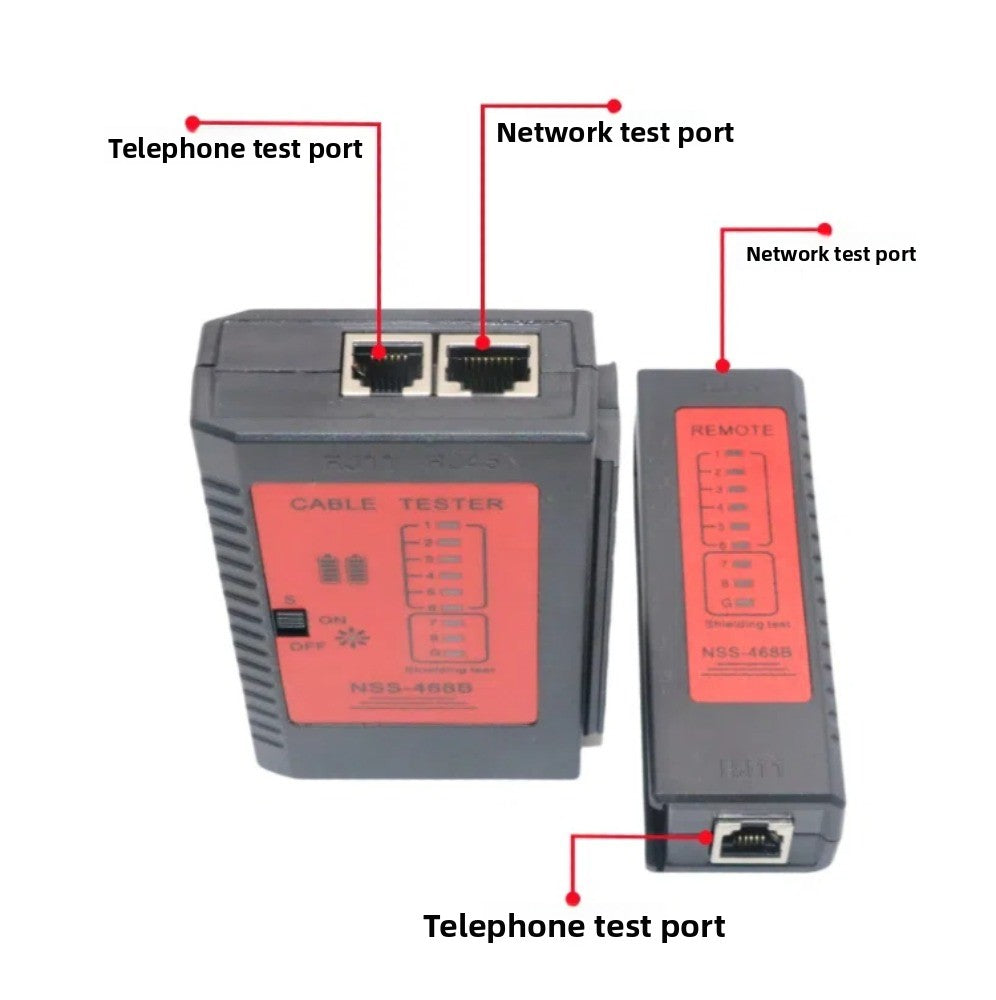 RJ45 RJ11 Cable Tester crystal head network cable tester multi-function line check RJ11 telephone detector line tester network line tester repair tools