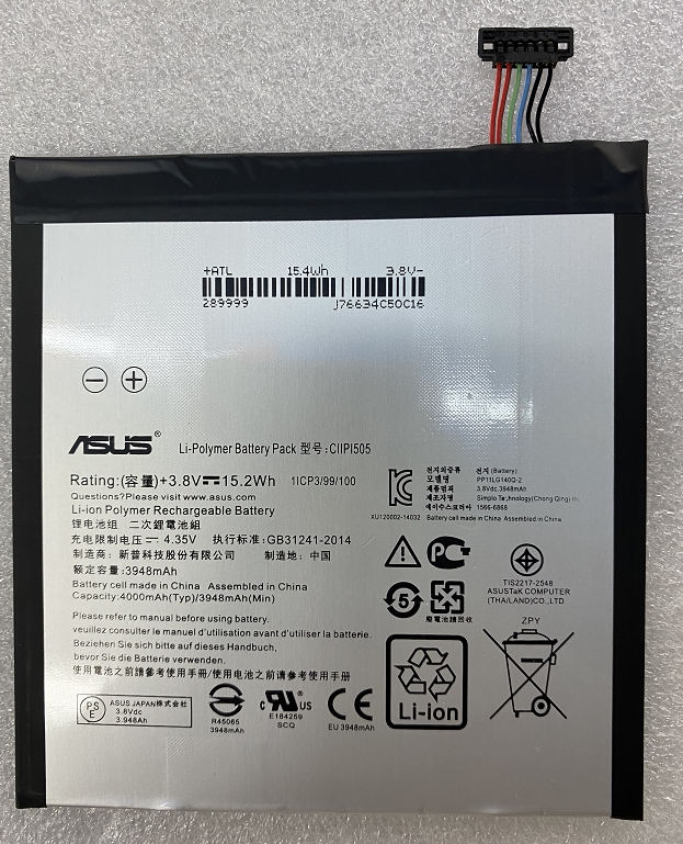 ASUS/ASUS Z380KL Z380C P022 P024 Tablet built-in battery C11P1505 ASUS phone repair parts