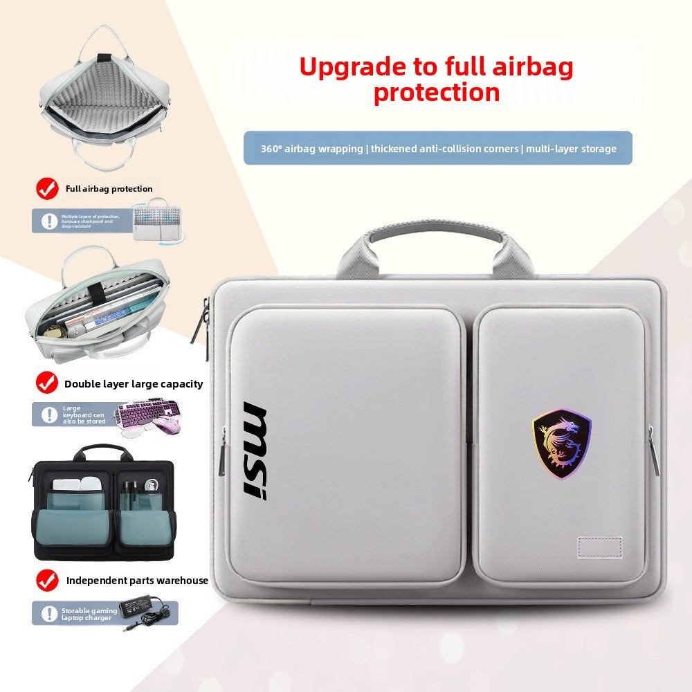 MSI Cyborg 15.6 inch, computer bag Katana GF66 Titan GP78 waterproof, notebook bag 17.3 inch, shoulder bag, protective computer bag.