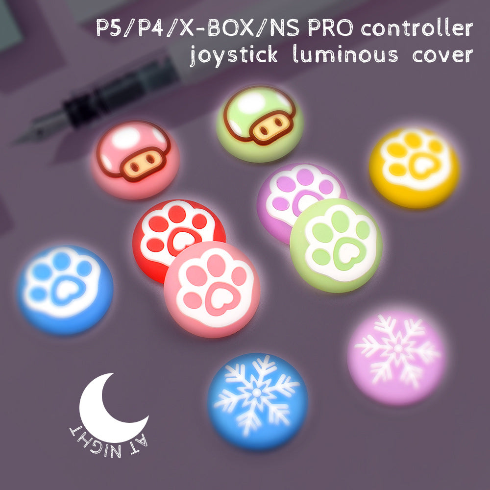 Applicable to PS5/PS4/XBOX handle luminous protective cap PS5 handle rocker cap, luminous cap, silicone cap