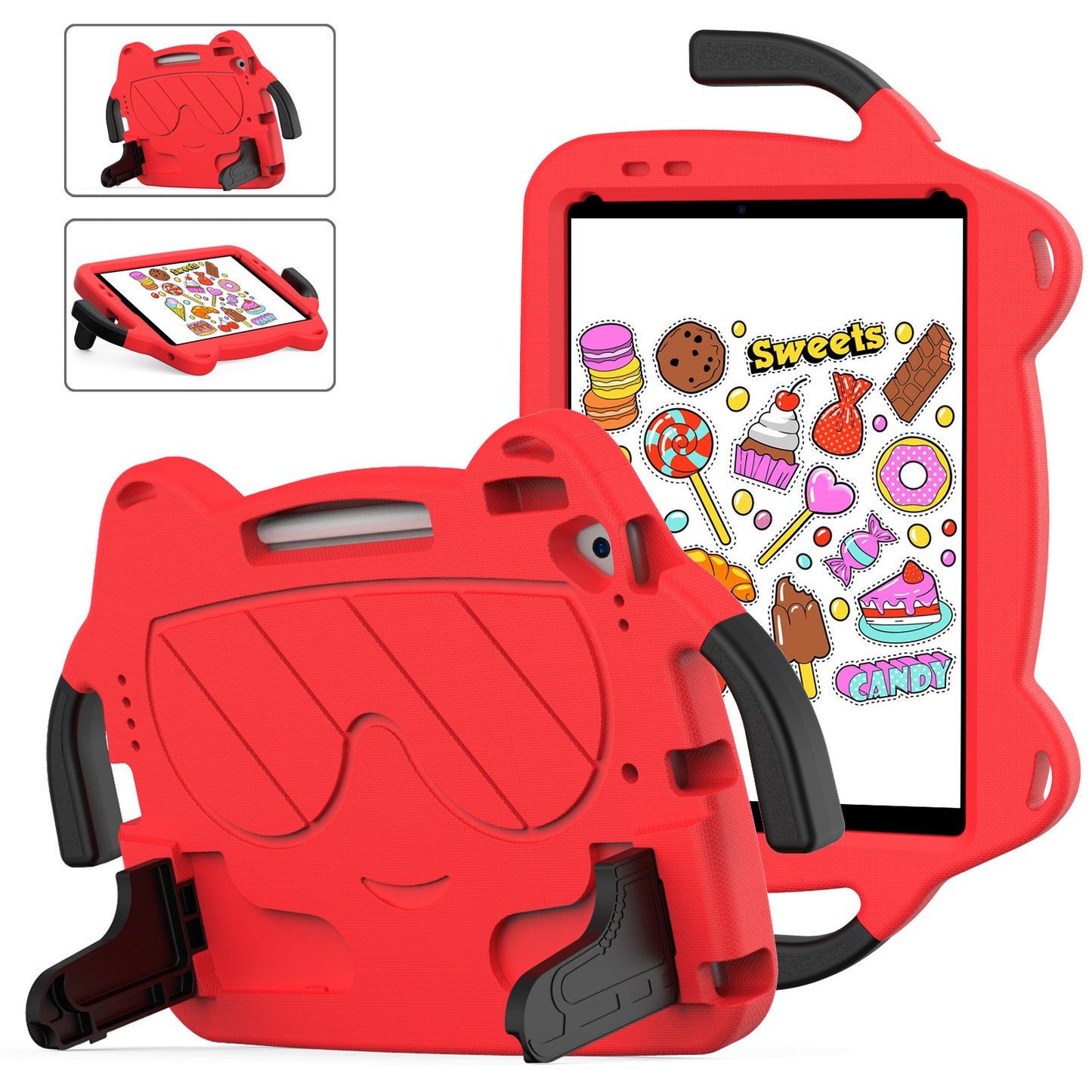 For iPad 7/8/9 10.2 inch Tablet 10.5 Handle Bracket Pro11 Children's Anti-drop Protective Accessories